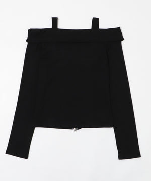 オフショルスタッズデザイントップ