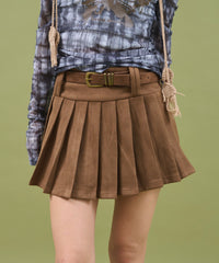 ダブルループプリーツミニスカパン