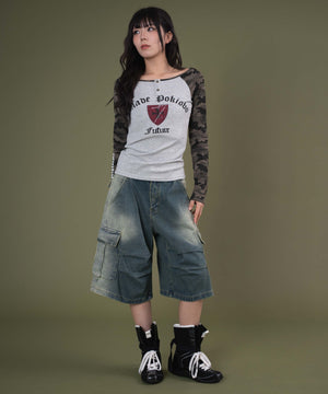 デニム中濃 モデル：160cm S着用