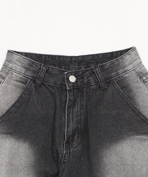 フラップポケットニータックカーゴハーフパンツ