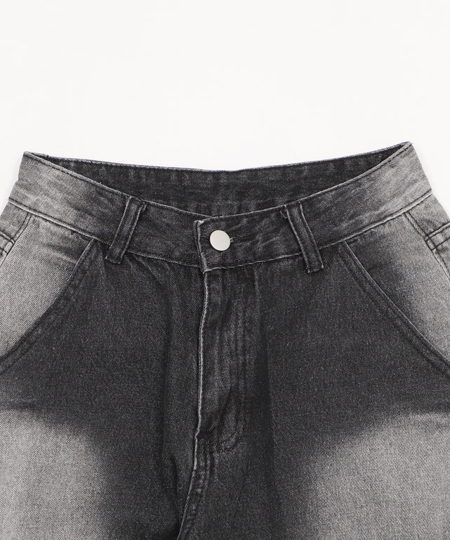 フラップポケットニータックカーゴハーフパンツ