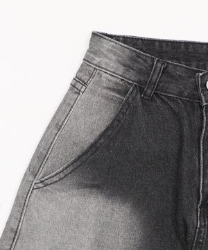 フラップポケットニータックカーゴハーフパンツ