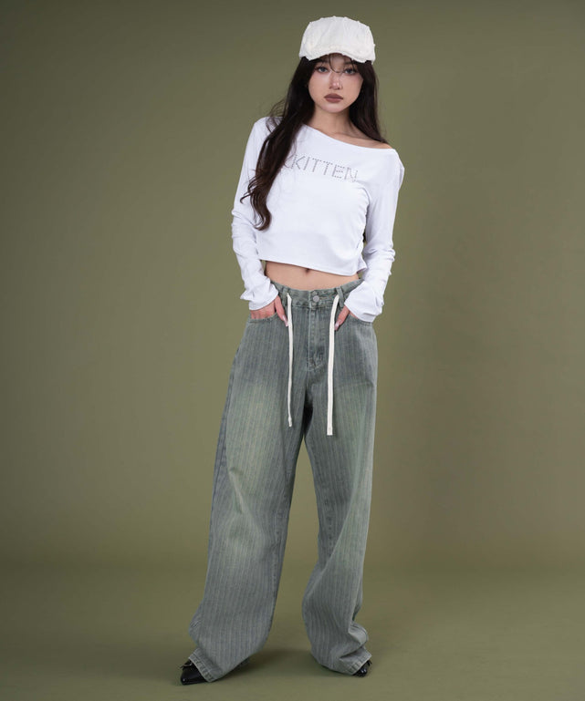 デニム中濃 モデル：163cm S着用