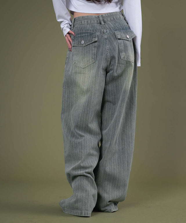デニム中濃 モデル：163cm S着用