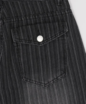 ドロストストライプブラストデニム