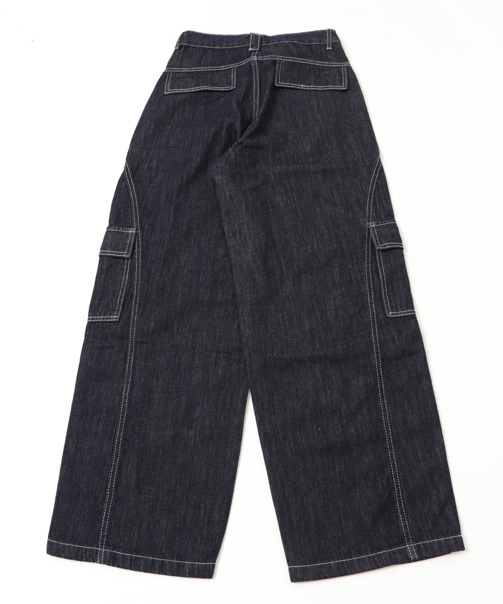 バンダナ付きリジットワイドデニム