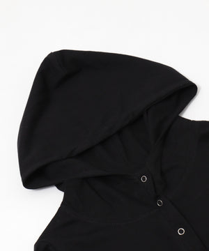 キーネックロゴデザインフーディー