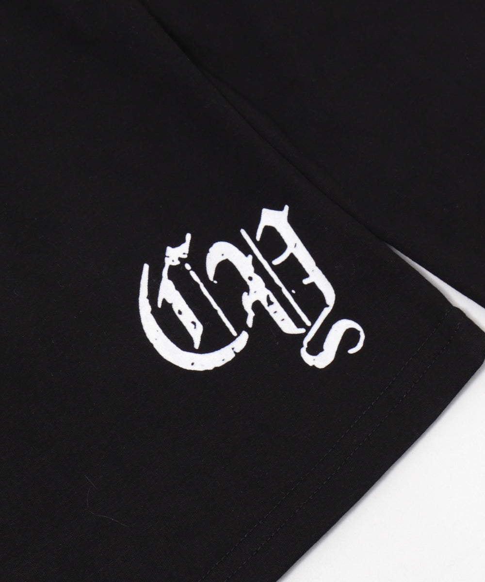 キーネックロゴデザインフーディー