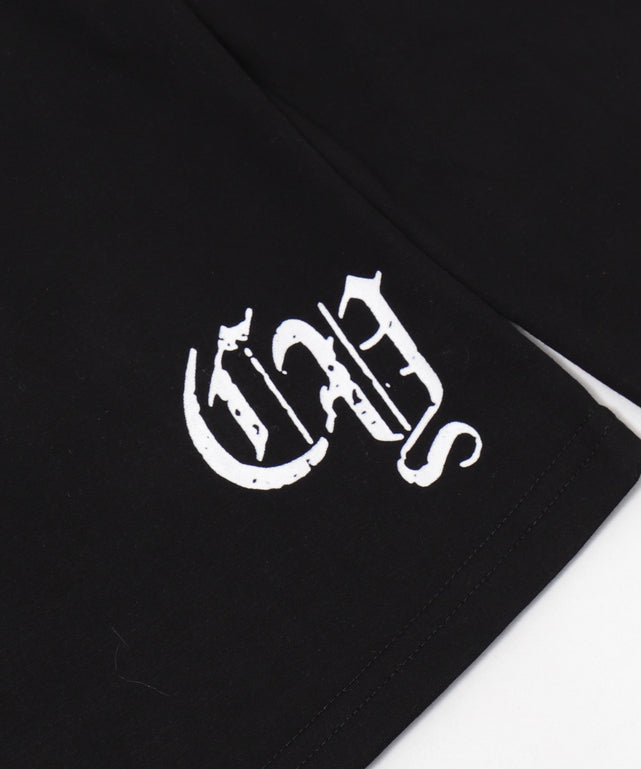 キーネックロゴデザインフーディー