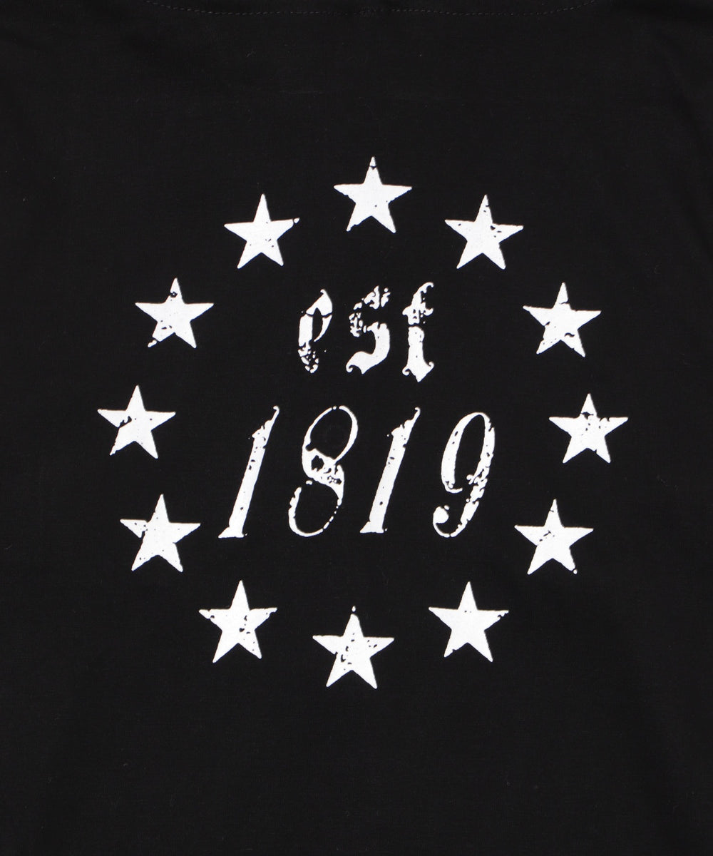 キーネックロゴデザインフーディー