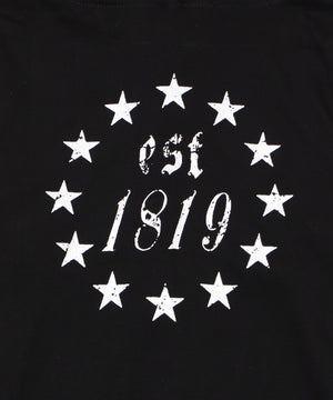 キーネックロゴデザインフーディー