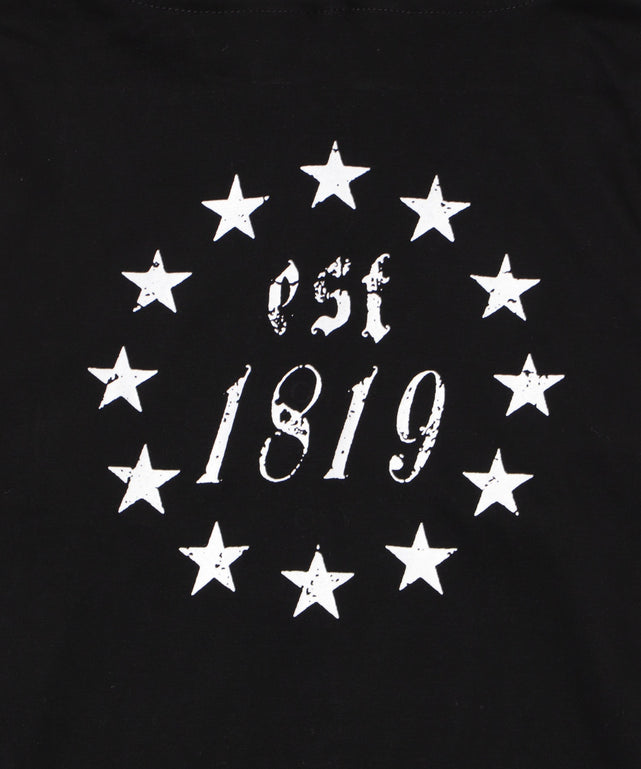 キーネックロゴデザインフーディー