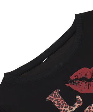 レオパードロゴオフショルSWT