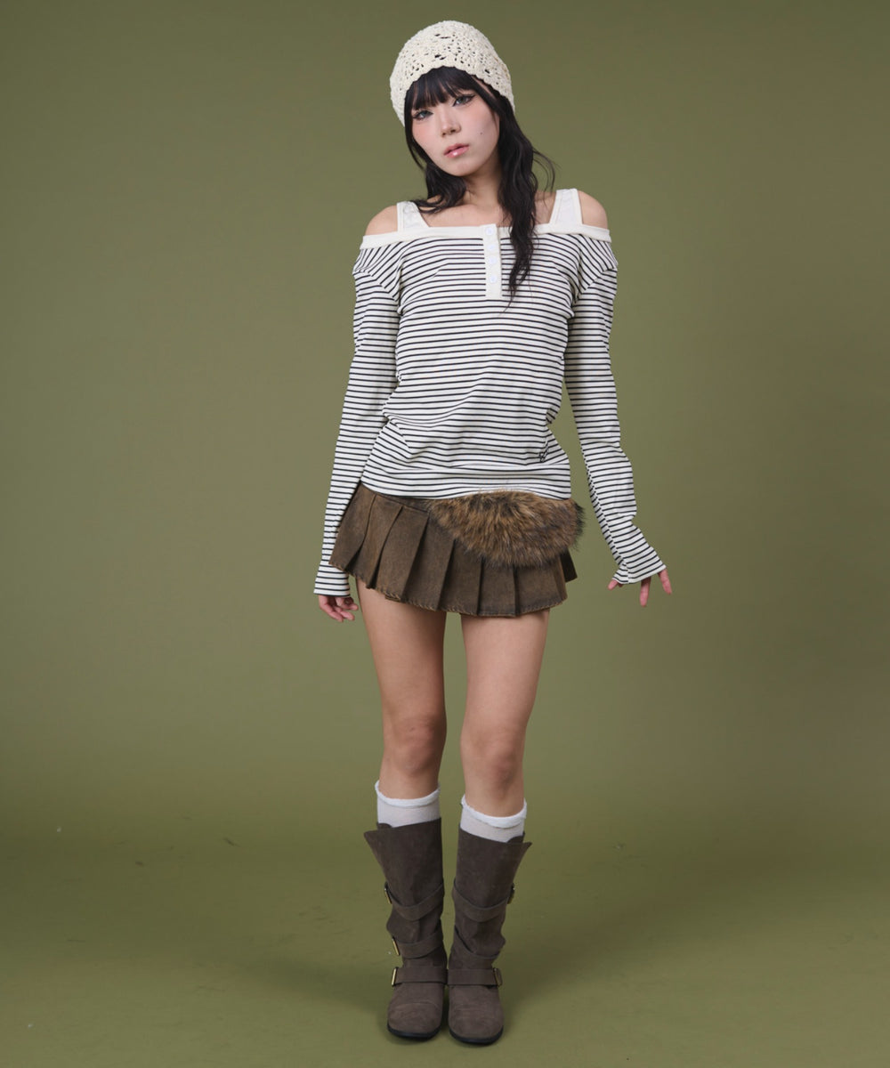 ホワイトアイボリー モデル：160cm F着用