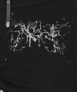 ベルトショルダーサイドギャザートップ