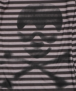 オフショルボーダードクロトップ