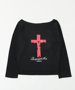 クロスロゴオフショルトップ