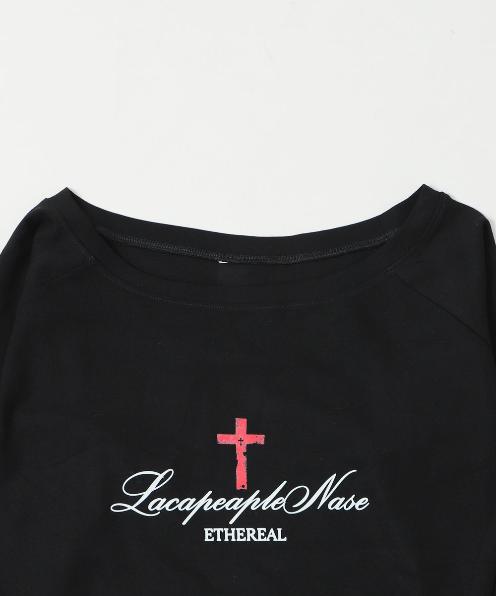 クロスロゴオフショルトップ