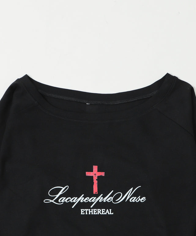 クロスロゴオフショルトップ