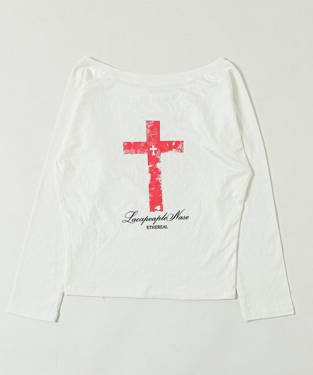 クロスロゴオフショルトップ