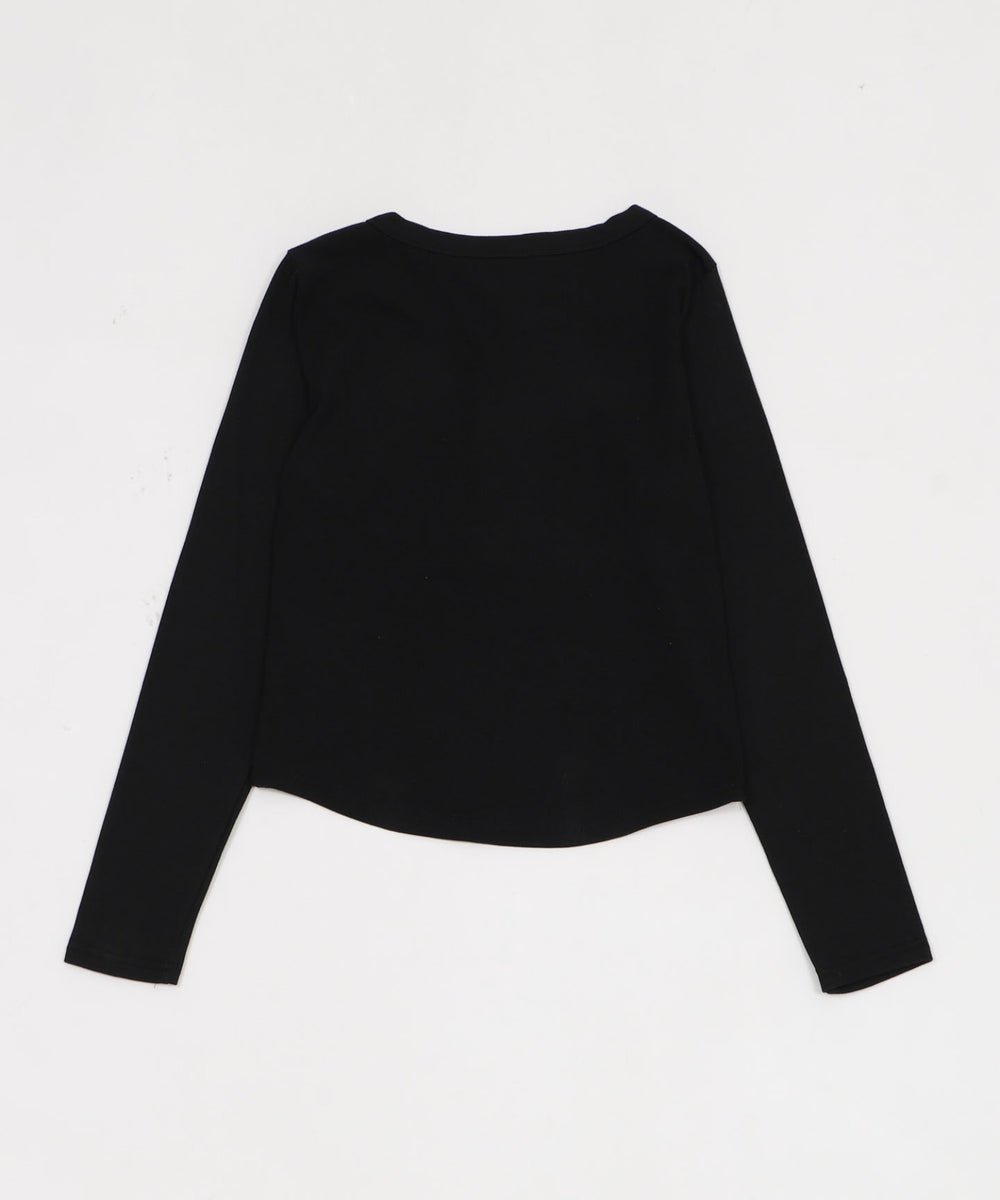 キーネックロゴトップ