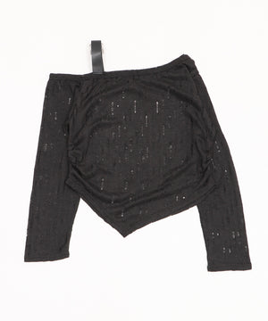 ベルトショルダーロゴニット