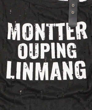 ベルトショルダーロゴニット