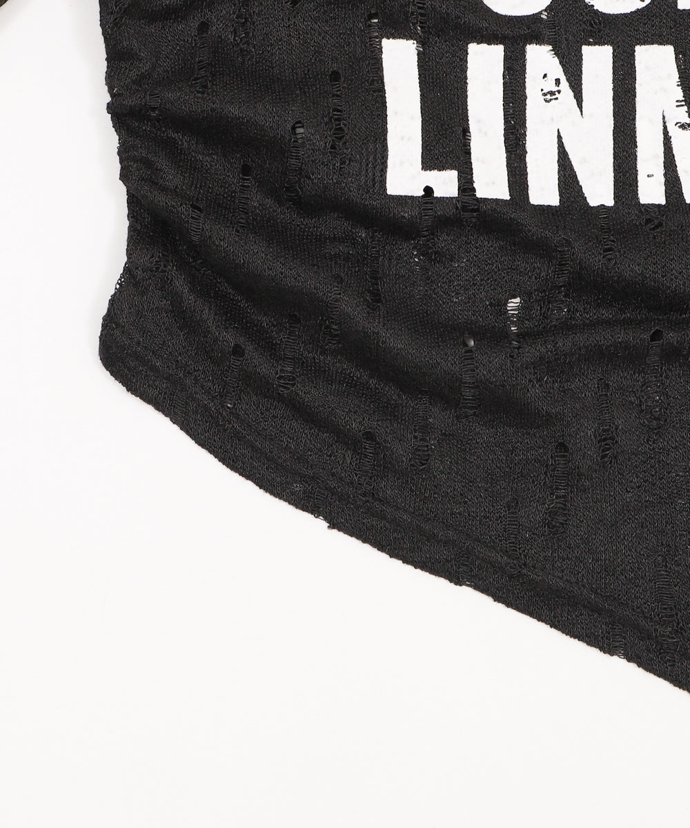 ベルトショルダーロゴニット