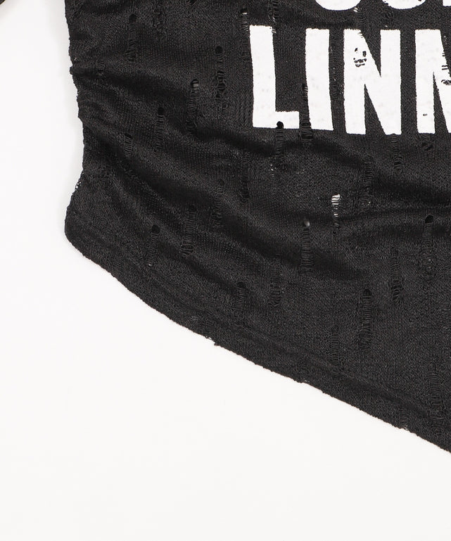 ベルトショルダーロゴニット