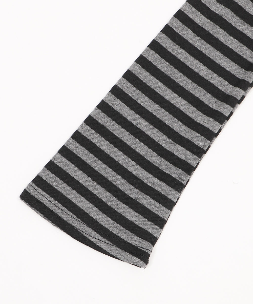 ロゴスタッズボーダーオフショルトップ