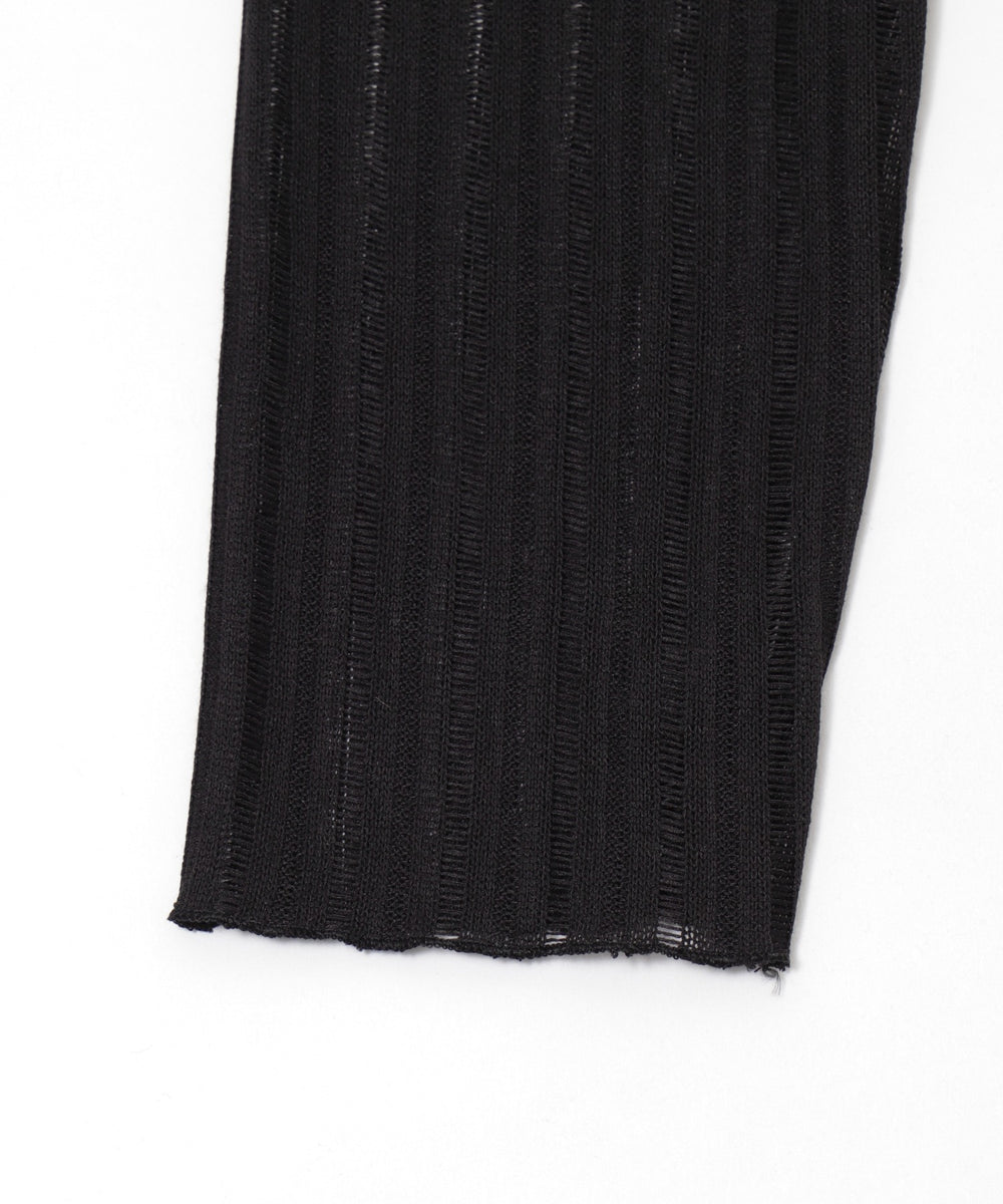 オフショルグラッフィックニット