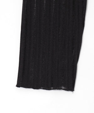 オフショルグラッフィックニット