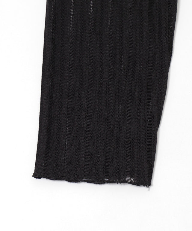 オフショルグラッフィックニット