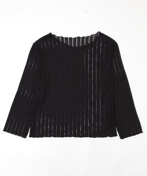 オフショルグラッフィックニット