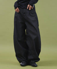 レオパクロスパッチスタッズデニム