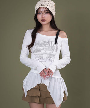 ホワイト モデル：163cm F着用