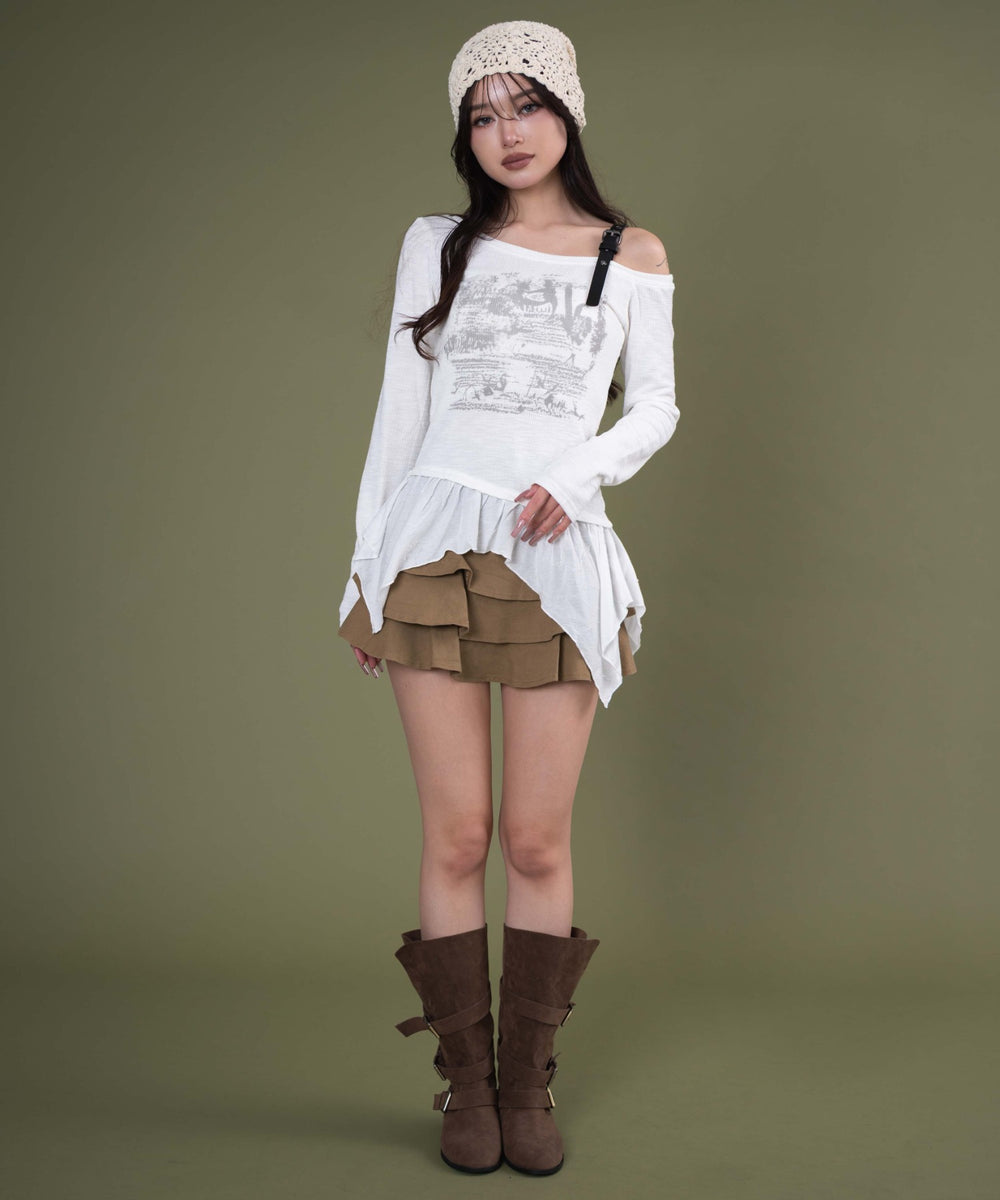 ホワイト モデル：163cm F着用