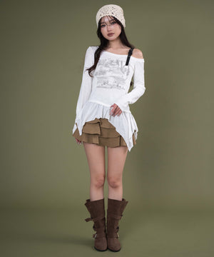 ホワイト モデル：163cm F着用