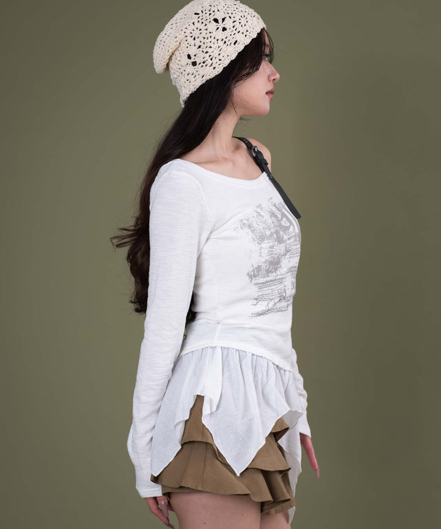 ホワイト モデル：163cm F着用