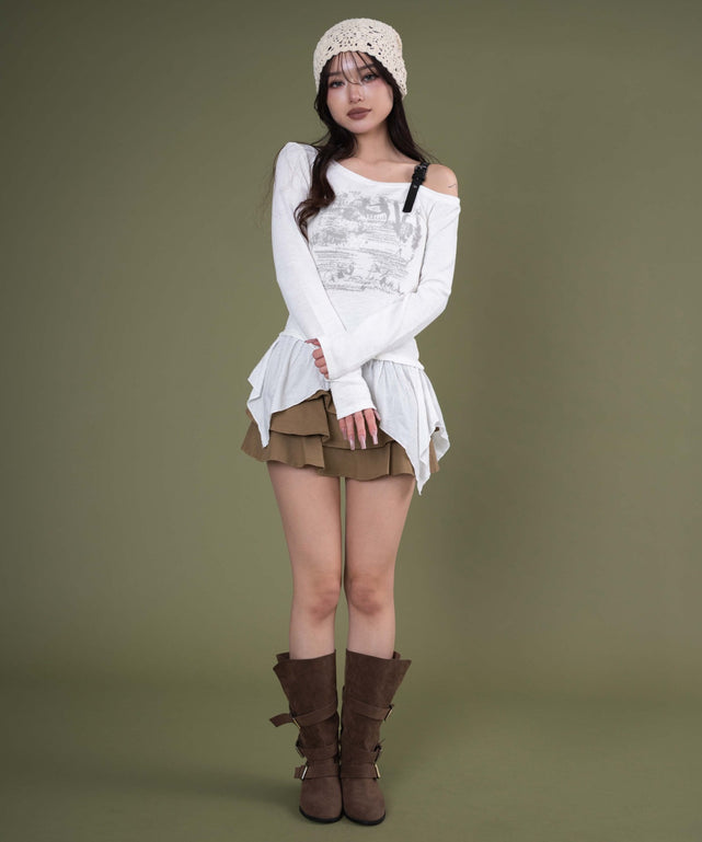 ホワイト モデル：163cm F着用