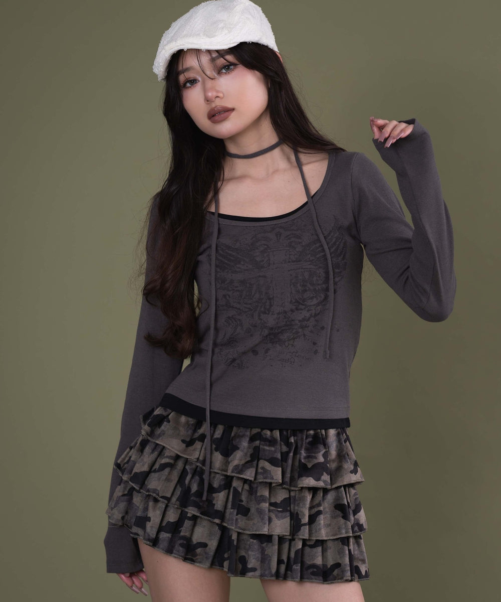 チャコール モデル：163cm F着用