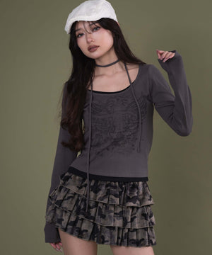 チャコール モデル：163cm F着用