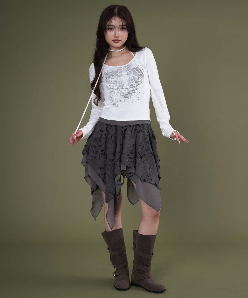 ホワイト モデル：163cm F着用