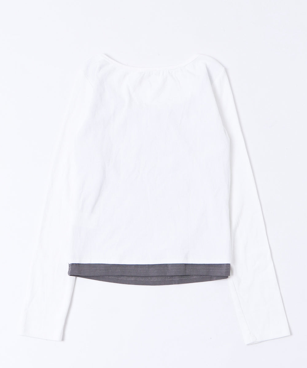 チョーカーツキレイヤードトップ