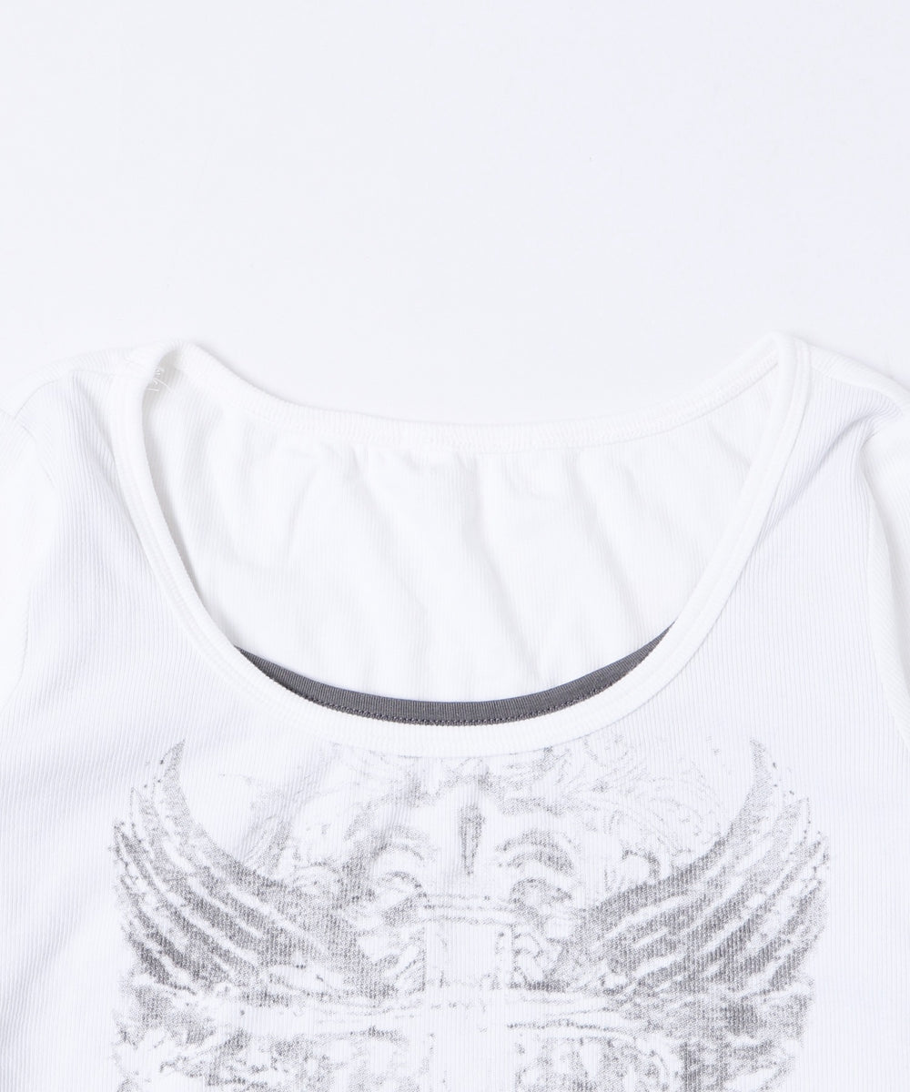 チョーカーツキレイヤードトップ