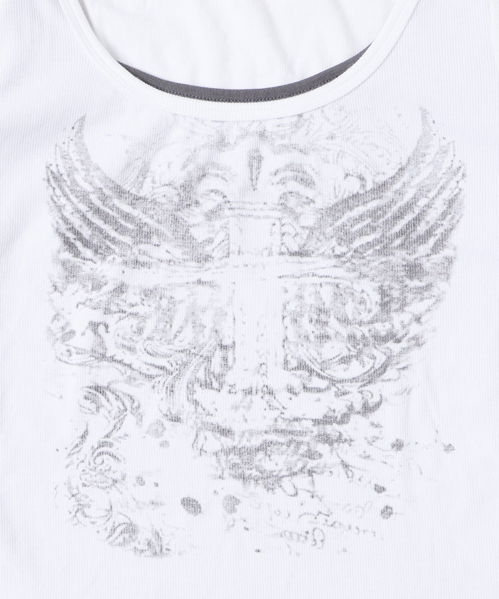 チョーカーツキレイヤードトップ