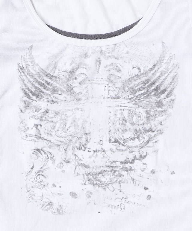 チョーカーツキレイヤードトップ