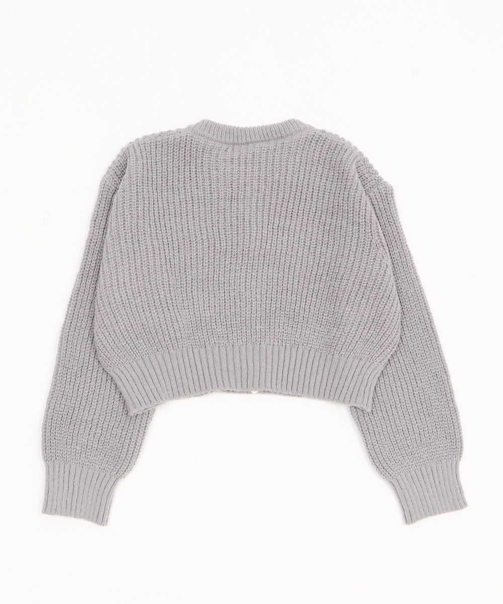 ダブルZIPニットカーデ