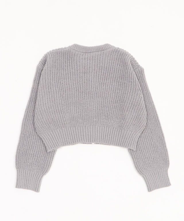 ダブルZIPニットカーデ