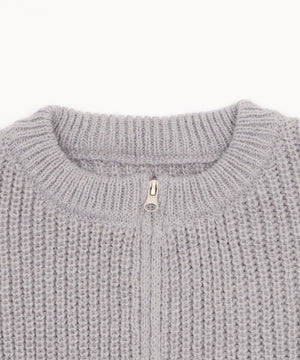 ダブルZIPニットカーデ